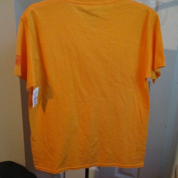 NWT Orange Busch Gardens Amusement Park Roller Coaster Tee Shirt Kids L - Picture 2 of 4